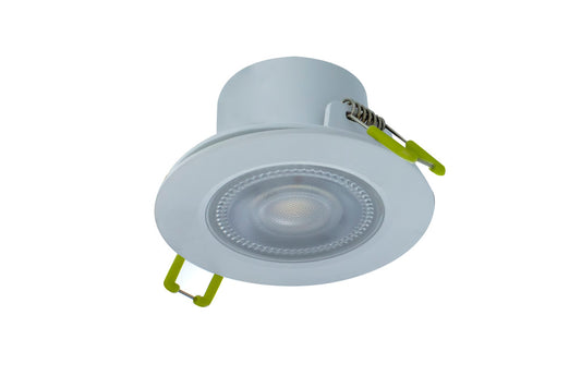 Compact Eco Led Downlight Ip65 Fixed 5.5W 550Lm 3000/4000/6500K Switchable Cct 100Lm/W 38 Deg Beam Dimmable 68Mm Cut Out - ILDL68G003