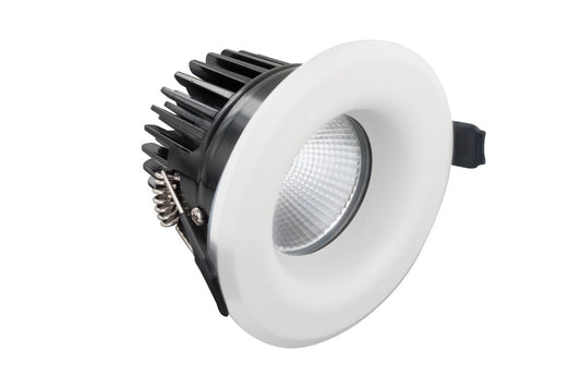 Luxfire Fire Rated Downlight 70Mm Cutout Ip65 700Lm 9W 3000K 36 Beam Dimmable 78Lm/W White - ILDLFR70A005