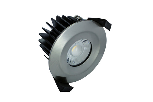 Low-Profile Fire Rated Downlight 70-75Mm Cutout Ip65 520Lm 6W 4000K 38 Beam Dimmable 86Lm/W Satin Nickel - ILDLFR70B015