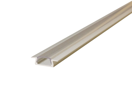 Profile Aluminium Recessed 2M Clear Slide-In Diffuser 22 X 6Mm Include 2 Endcaps And 4 Mounting Brackets - ILPFR016