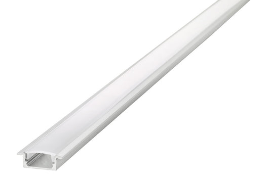 Profile Aluminium Recessed 2M Frosted Diffuser 23.2 X 7.9Mm Include 2 Endcaps And 4 Mounting Brackets - ILPFR072